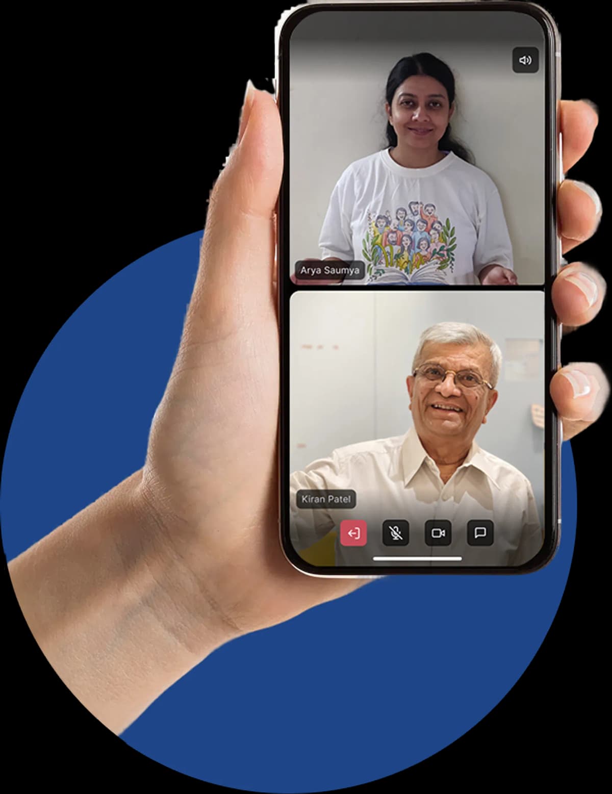 Video call on smartphone